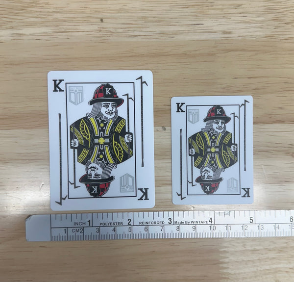 King of Hooks Playing Card Sticker
