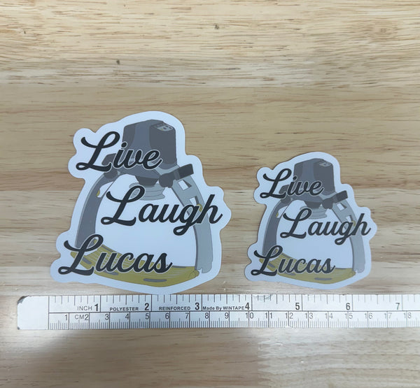 Live, Laugh, Lucas Sticker