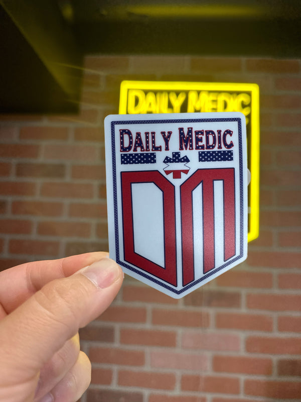 The Daily Medic - Seasonal Logo Sticker - Free Gift over $25 Purchase