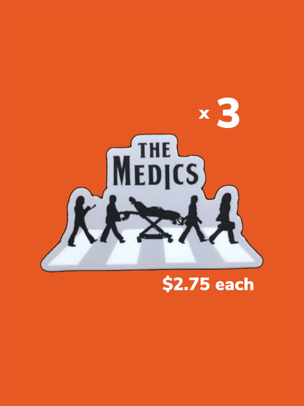 The Medics - Abbey Road Parody Sticker