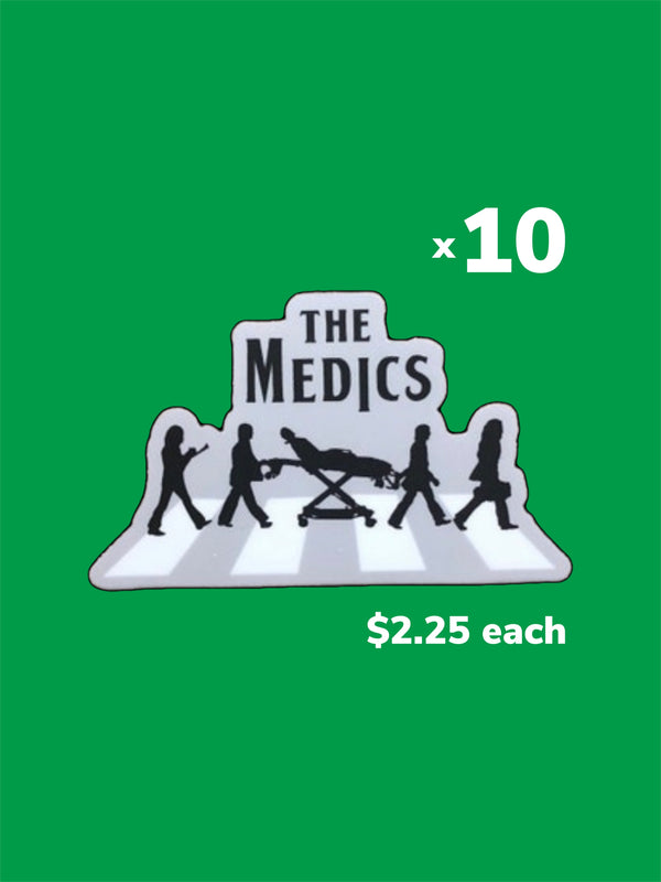 The Medics - Abbey Road Parody Sticker