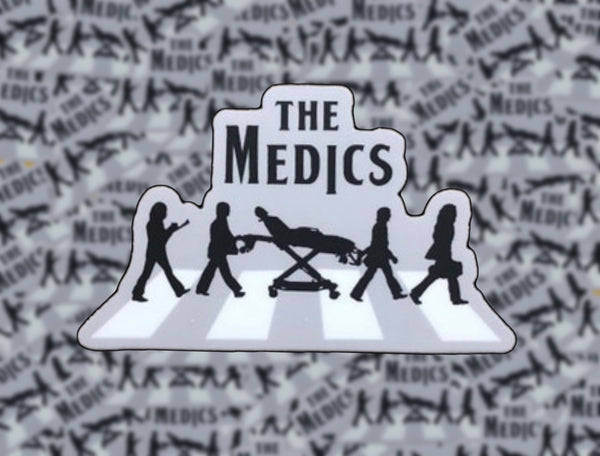 The Medics - Abbey Road Parody Sticker