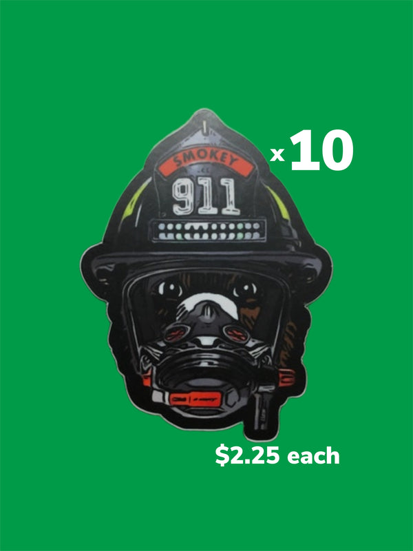Smokey the Bear SCBA Sticker