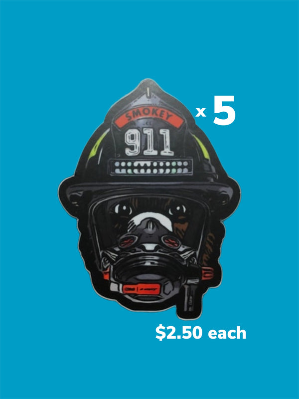 Smokey the Bear SCBA Sticker