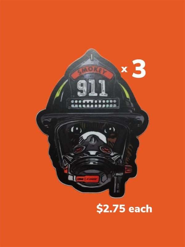 Smokey the Bear SCBA Sticker