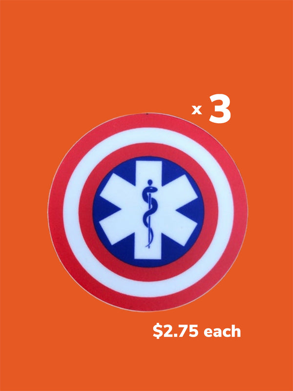 Superhero Star of Life Sticker