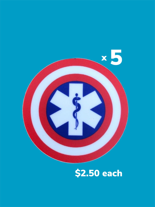 Superhero Star of Life Sticker