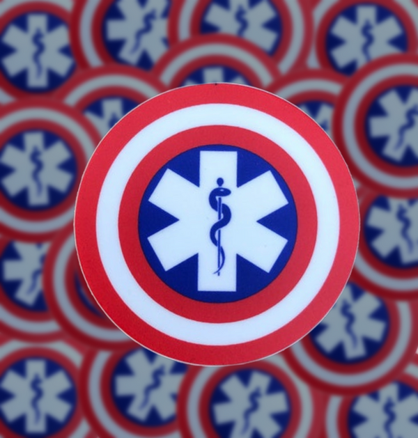 Superhero Star of Life Sticker