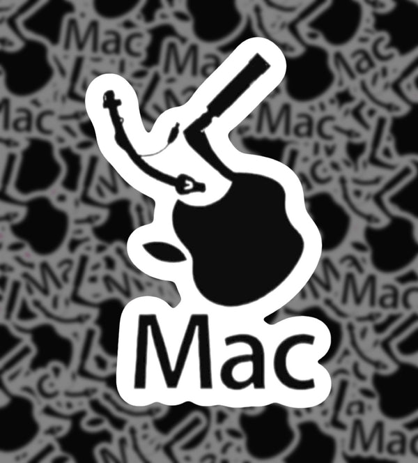 Intubated Apple - Mac sticker