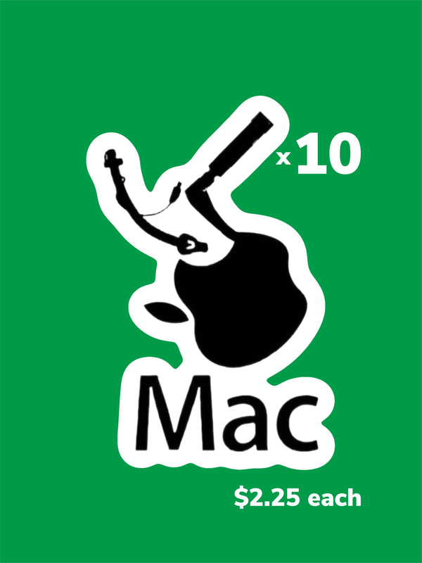 Intubated Apple - Mac sticker