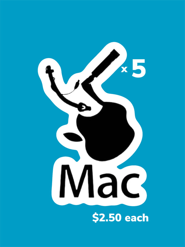 Intubated Apple - Mac sticker