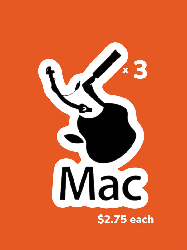 Intubated Apple - Mac sticker