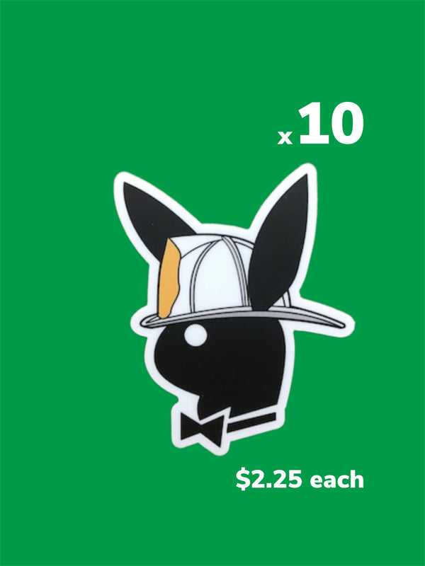 Bunny Wearing a Fire Helmet