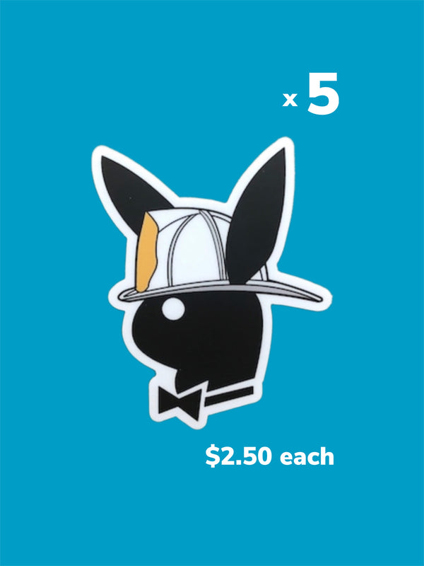 Bunny Wearing a Fire Helmet