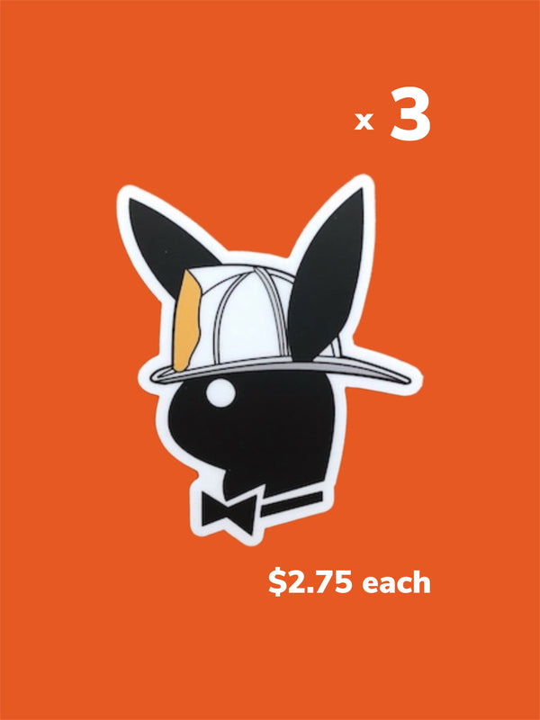 Bunny Wearing a Fire Helmet