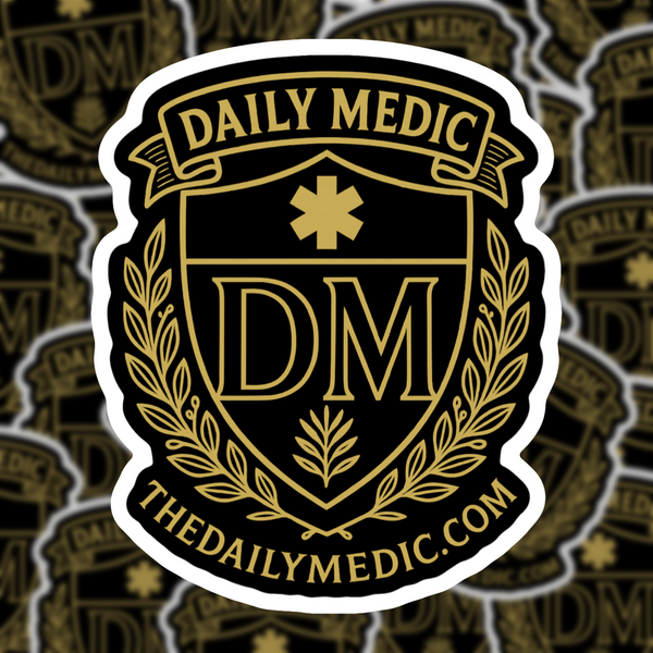 The Daily Medic - Seasonal Logo Sticker - Free Gift over $25 Purchase