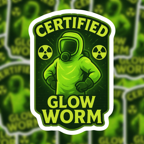 Glow Worm Hazmat Sticker