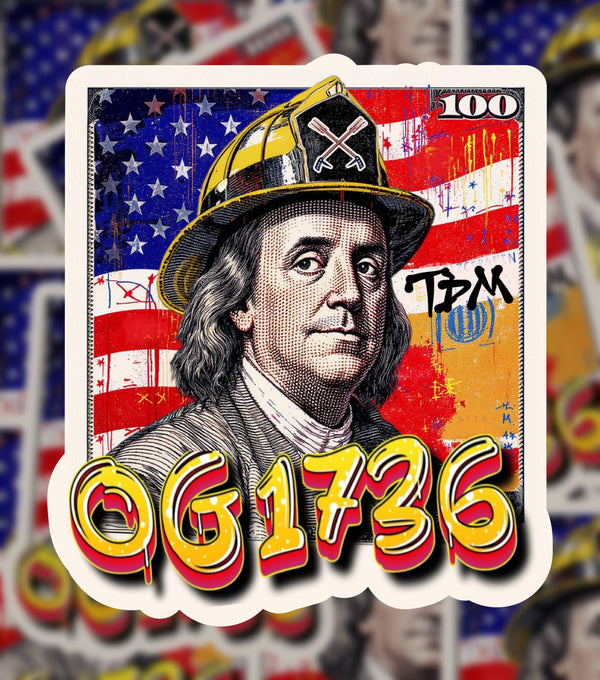 Ben Franklin - OG 1736 Sticker