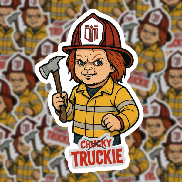 Chucky Truckie Sticker