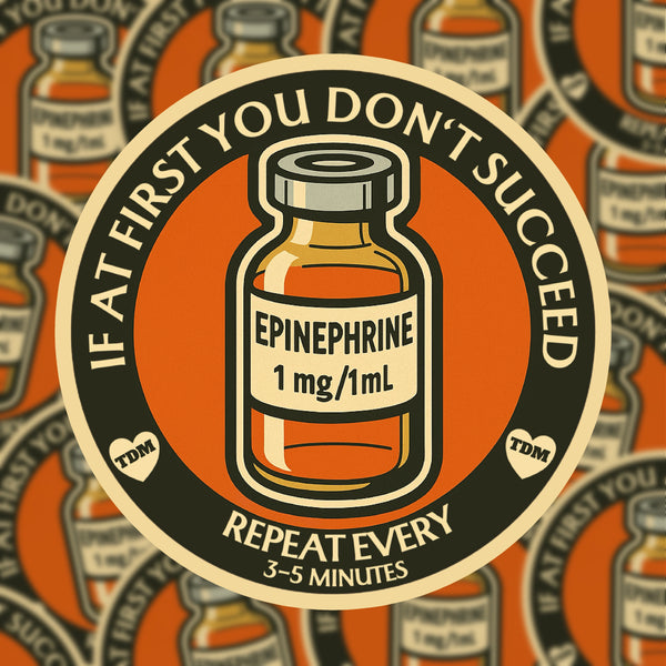 If At First You Don't Succeed - Epinephrine Sticker