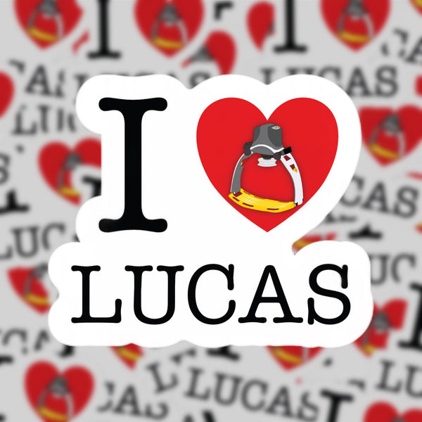 I Heart LUCAS Sticker