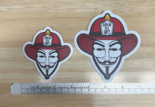 Vendetta Firefighter Sticker