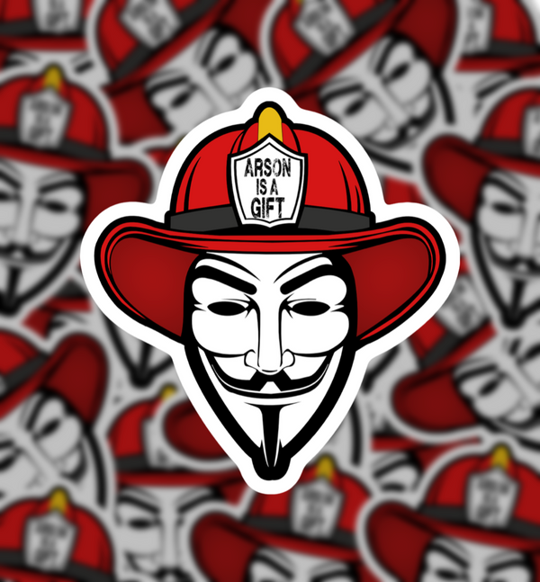 Vendetta Firefighter Sticker
