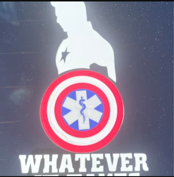 Superhero Star of Life Sticker