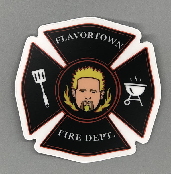 FLAVORTOWN Fire Department Sticker