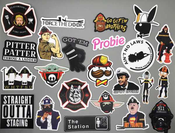 2 for $5 firefighter Stickers