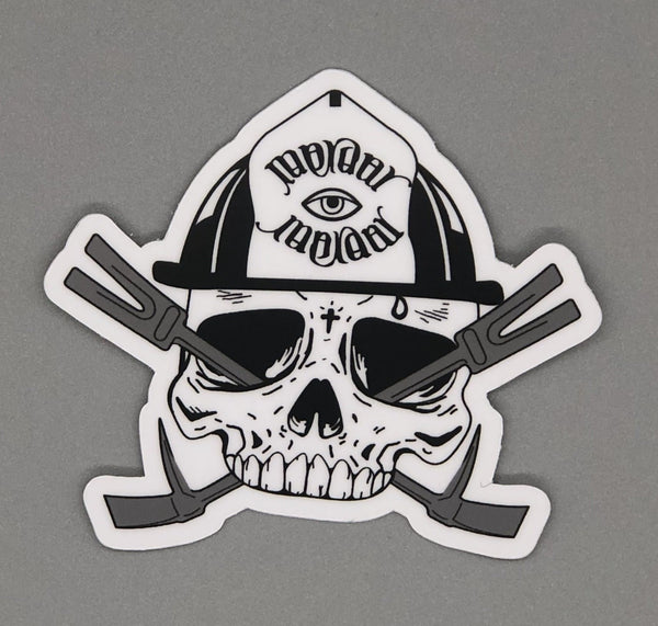 Firefighter Skull and Halligan Crossbones