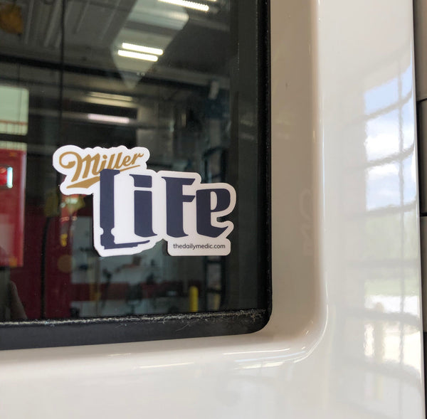 Miller Life Intubation Sticker for Paramedics and Nurses