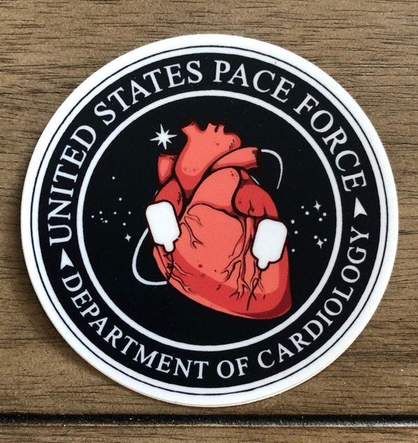 Pace Force - Cardiology Sticker for Paramedics, Nurses and Doctors