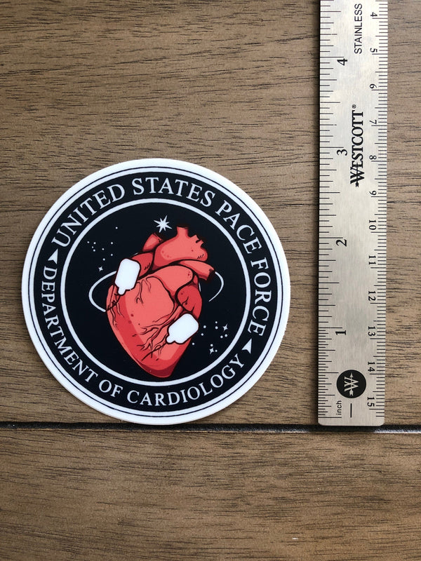 Pace Force - Cardiology Sticker for Paramedics, Nurses and Doctors
