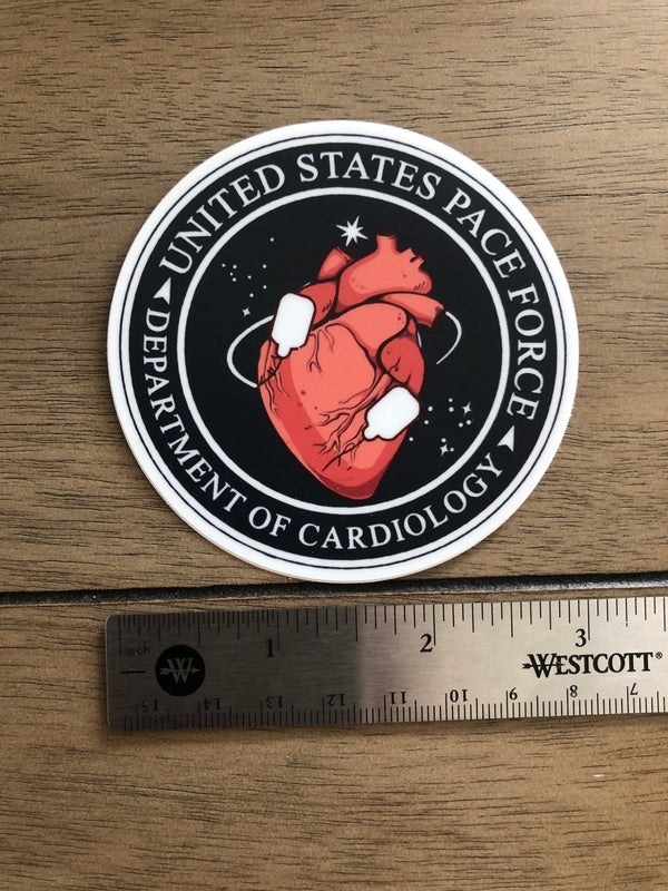 Pace Force - Cardiology Sticker for Paramedics, Nurses and Doctors