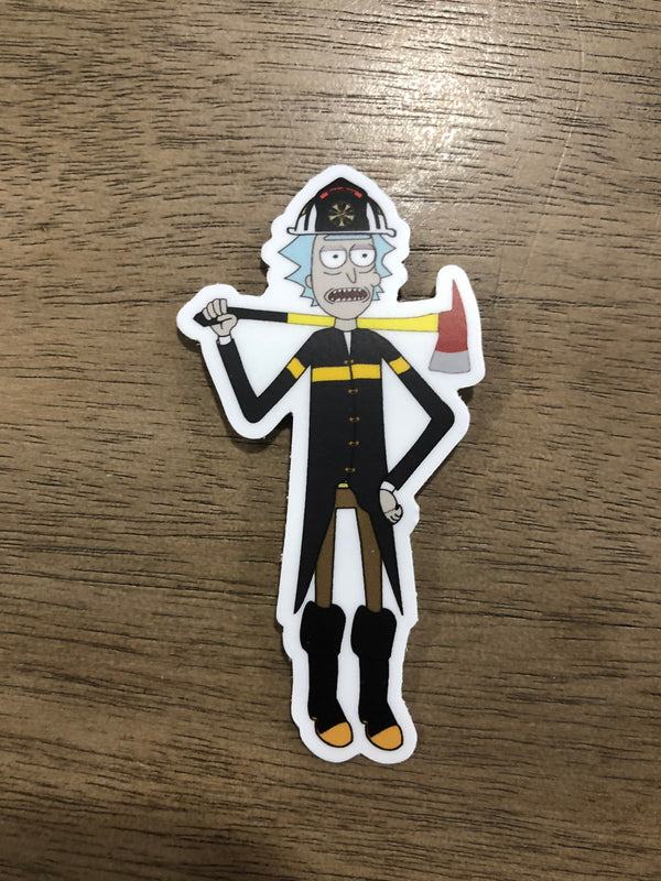 Fire Chief Sanchez - CartoonFirefighter Sticker