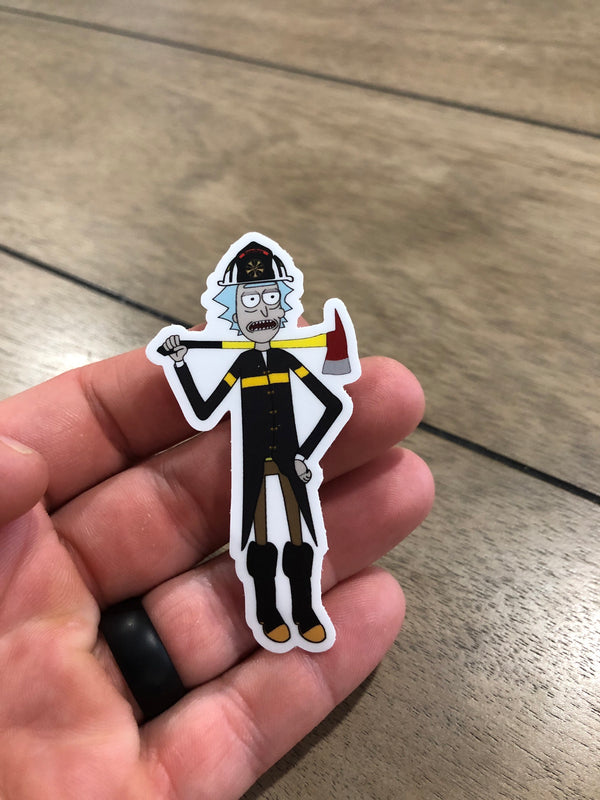 Fire Chief Sanchez - CartoonFirefighter Sticker