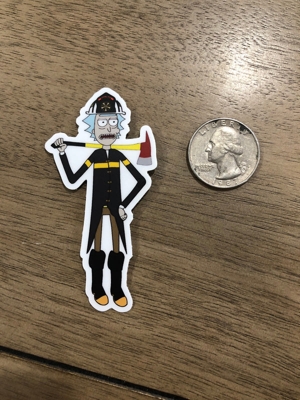 Fire Chief Sanchez - CartoonFirefighter Sticker