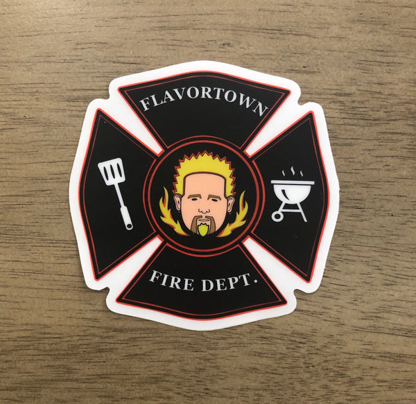 FLAVORTOWN Fire Department Sticker