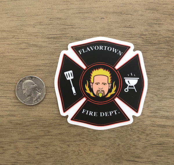 FLAVORTOWN Fire Department Sticker