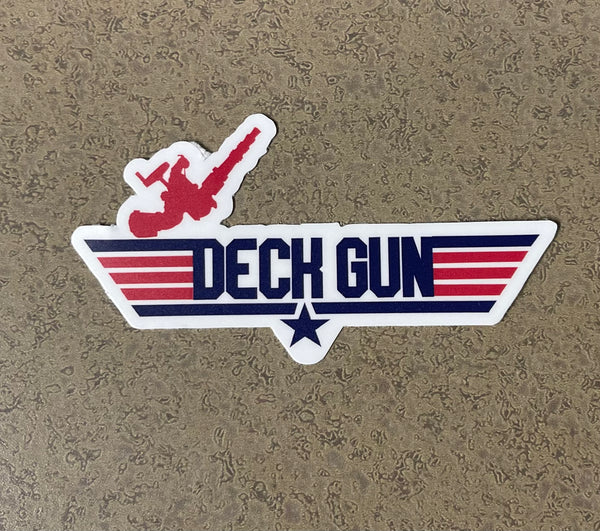 Deck Gun Firefighter Sticker