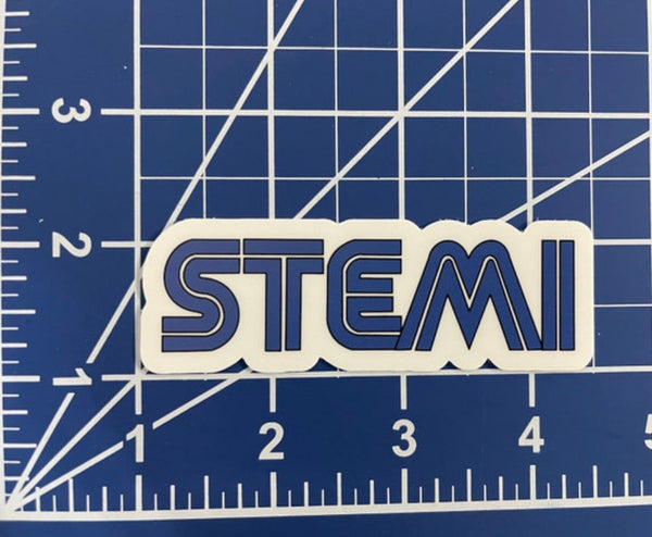 STEMI Retro Video Game Sticker