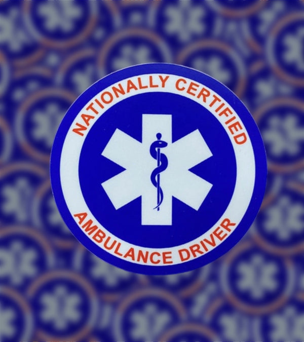 Nationally Certified Ambulance Driver Sticker
