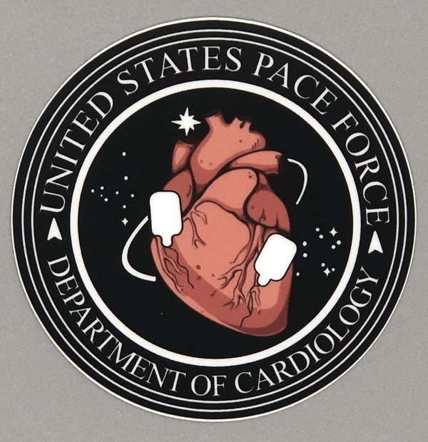 Pace Force - Cardiology Sticker for Paramedics, Nurses and Doctors