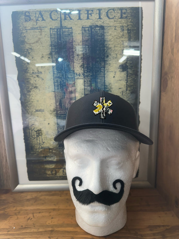 EMS Floral Pattern Star of Life Hat - Floral Pattern A