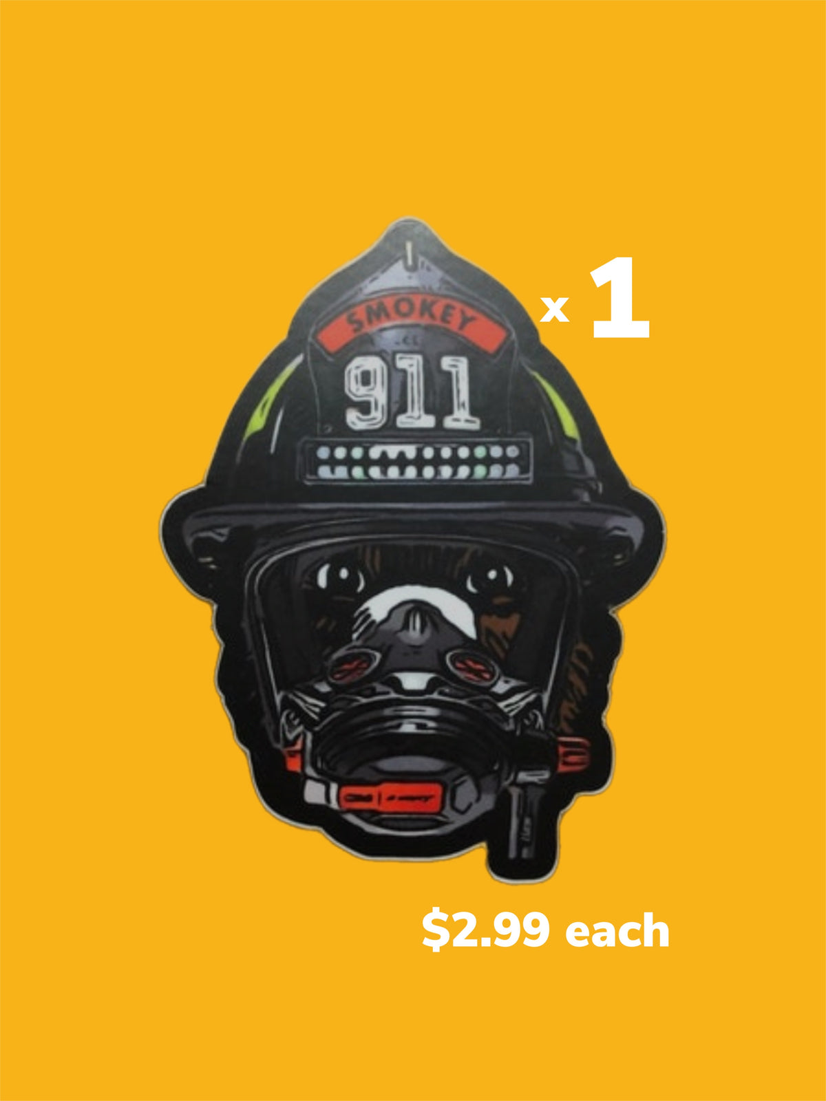 Smokey the Bear SCBA Sticker | The Daily Medic