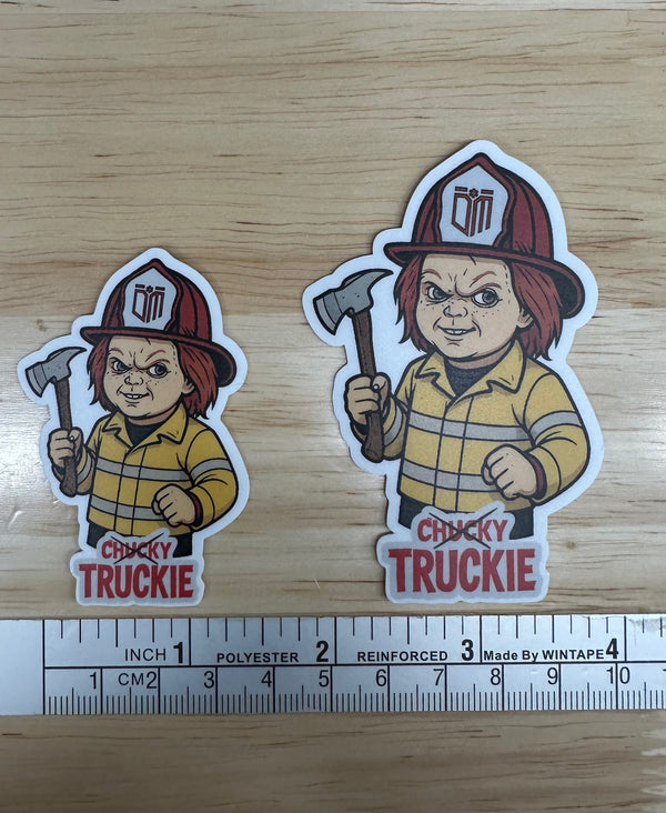 Chucky Truckie Sticker