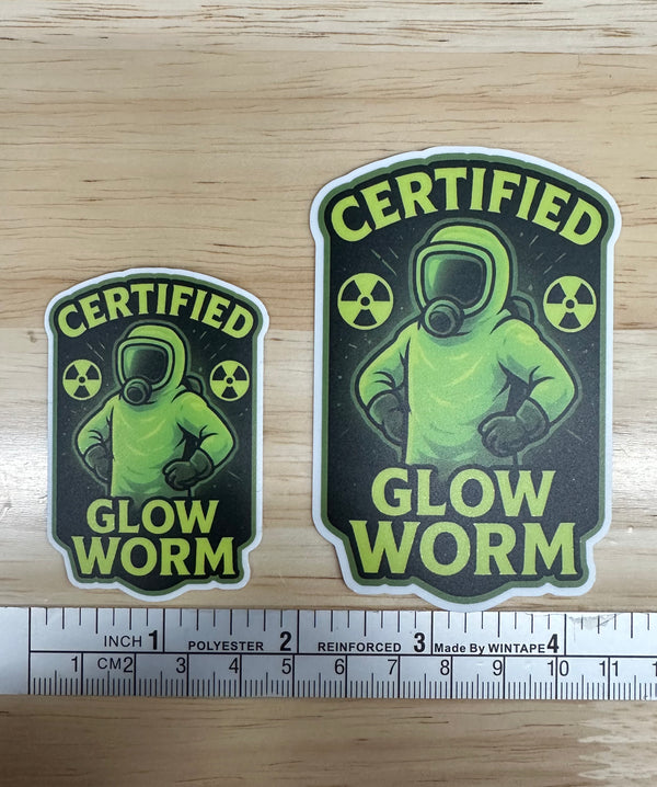 Glow Worm Hazmat Sticker