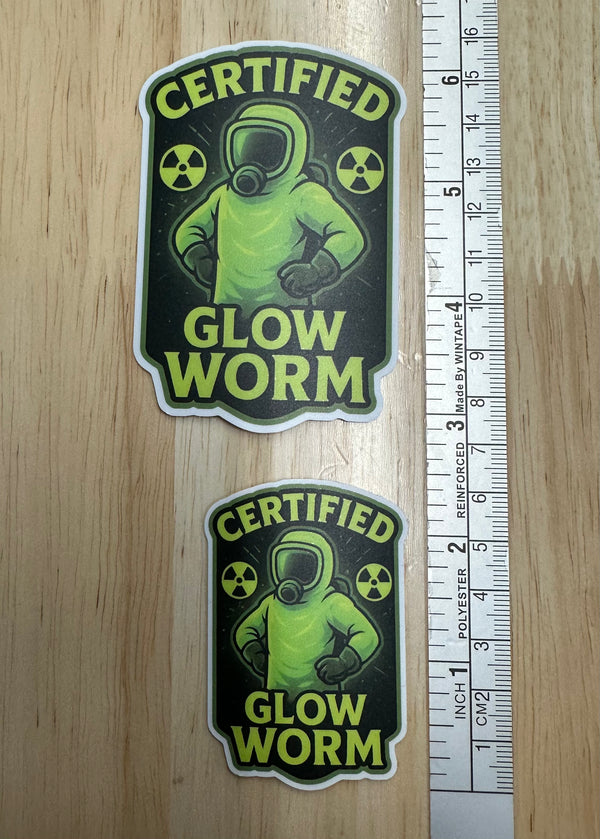Glow Worm Hazmat Sticker