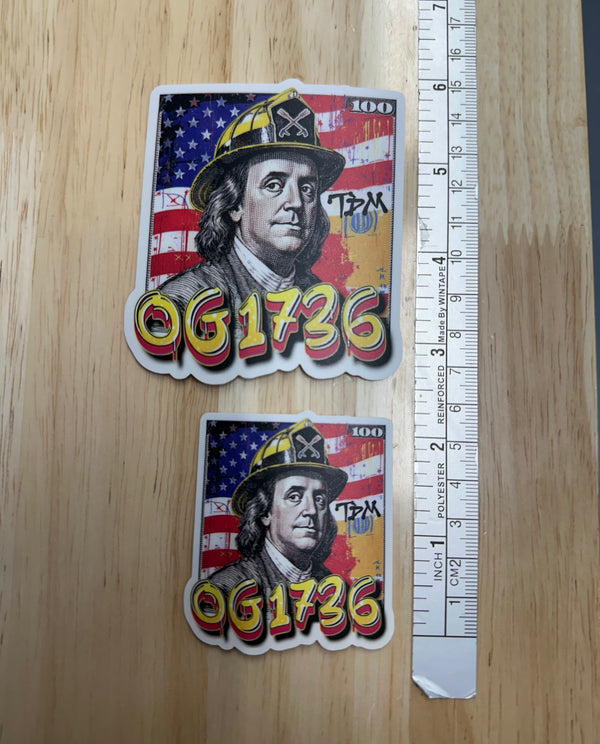 Ben Franklin - OG 1736 Sticker